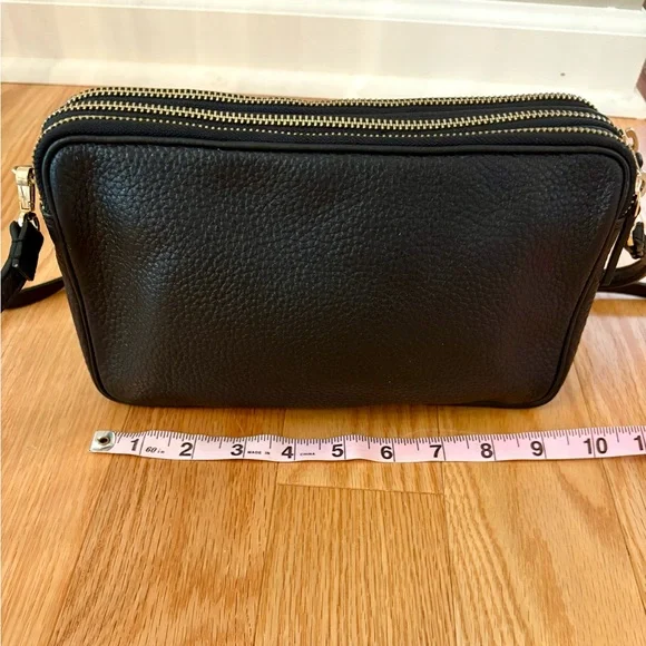 Whistles (UK)—LIKE NEW—Leather Leopard Print Crossbody Bag - Picture 6 of 13